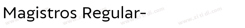 Magistros Regular字体转换